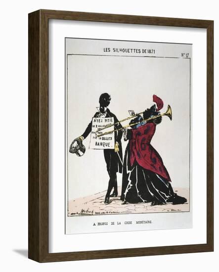 A Propos De La Crise Monetaire, 1871-Moloch-Framed Giclee Print