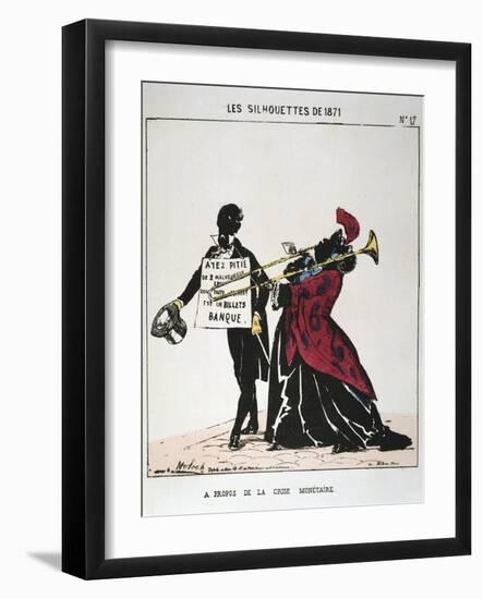 A Propos De La Crise Monetaire, 1871-Moloch-Framed Giclee Print