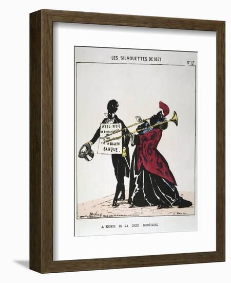 A Propos De La Crise Monetaire, 1871-Moloch-Framed Giclee Print