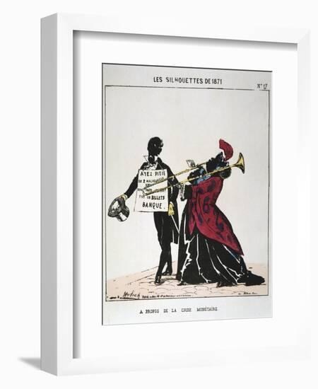 A Propos De La Crise Monetaire, 1871-Moloch-Framed Giclee Print