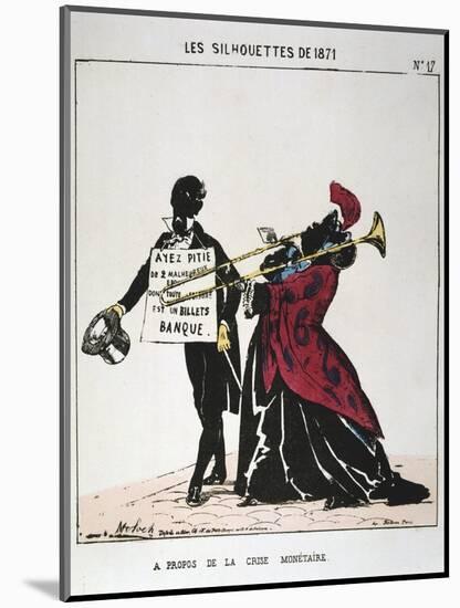 A Propos De La Crise Monetaire, 1871-Moloch-Mounted Giclee Print