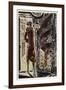 A Prostitute Stands at the Corner of a Street in Montmartre, Paris-null-Framed Art Print