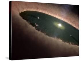 A Protoplanetary, or Planet-Forming, Disk Surrounding a Young Star-Stocktrek Images-Stretched Canvas