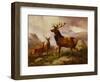 A Proud Stag-Samuel John Carter-Framed Giclee Print