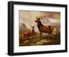 A Proud Stag-Samuel John Carter-Framed Giclee Print