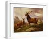 A Proud Stag-Samuel John Carter-Framed Giclee Print