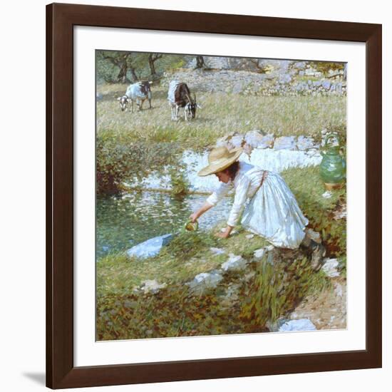 A Provencal Stream, C.1903-Henry Herbert La Thangue-Framed Giclee Print