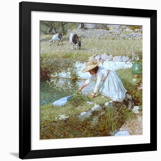 A Provencal Stream, C.1903-Henry Herbert La Thangue-Framed Giclee Print