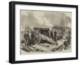 A Prussian Battery before Paris-null-Framed Giclee Print