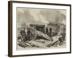 A Prussian Battery before Paris-null-Framed Giclee Print