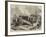 A Prussian Battery before Paris-null-Framed Giclee Print