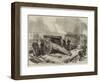 A Prussian Battery before Paris-null-Framed Giclee Print
