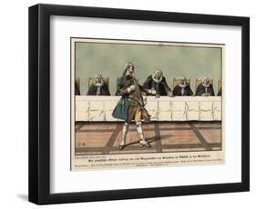 A Prussian Officer Demanding the Keys to the Town from the Mayor of Gruneberg-Carl Rochling-Framed Giclee Print
