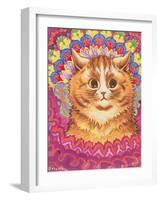 A Psychotic Cat-Louis Wain-Framed Giclee Print