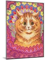 A Psychotic Cat-Louis Wain-Mounted Giclee Print