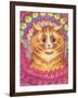 A Psychotic Cat-Louis Wain-Framed Giclee Print