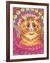 A Psychotic Cat-Louis Wain-Framed Giclee Print