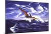 A Pteranodon Soars Just Above the Waves-null-Mounted Art Print