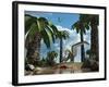 A Pterosaur Flying Reptile Lands Next to Some Carrion-Stocktrek Images-Framed Photographic Print