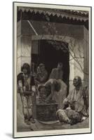 A Public Wash at Dulcigno-Richard Caton Woodville II-Mounted Giclee Print