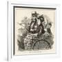 A Publican and His Wife in an Open Carriage-null-Framed Art Print