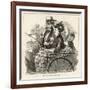 A Publican and His Wife in an Open Carriage-null-Framed Art Print