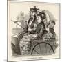 A Publican and His Wife in an Open Carriage-null-Mounted Art Print