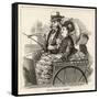 A Publican and His Wife in an Open Carriage-null-Framed Stretched Canvas