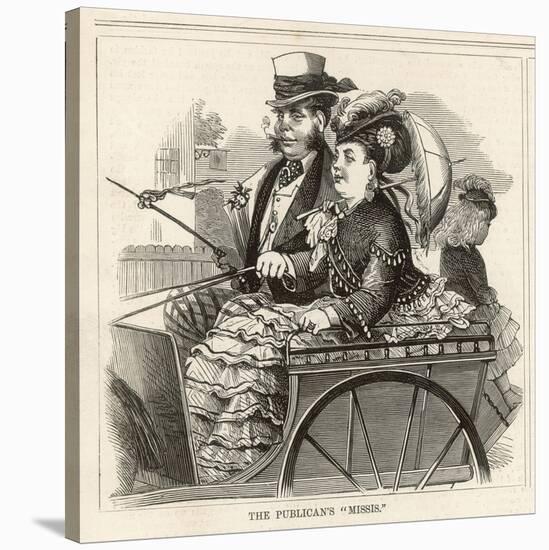 A Publican and His Wife in an Open Carriage-null-Stretched Canvas