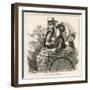 A Publican and His Wife in an Open Carriage-null-Framed Art Print