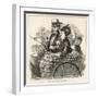 A Publican and His Wife in an Open Carriage-null-Framed Art Print