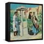 A Pueblo Well Scene (Oil on Canvas)-Walter Ufer-Framed Stretched Canvas