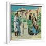 A Pueblo Well Scene (Oil on Canvas)-Walter Ufer-Framed Giclee Print