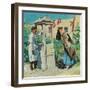 A Pueblo Well Scene (Oil on Canvas)-Walter Ufer-Framed Giclee Print