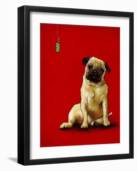 A Pug and a Kiss-Will Bullas-Framed Giclee Print