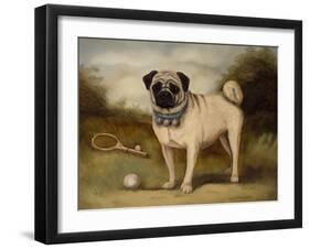 A Pug in Court-Porter Design-Framed Giclee Print