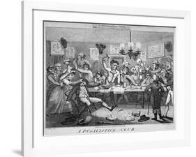 A Pugilistick Club..., 1789-John Barlow-Framed Giclee Print