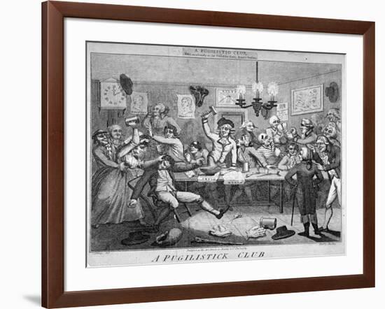 A Pugilistick Club..., 1789-John Barlow-Framed Giclee Print