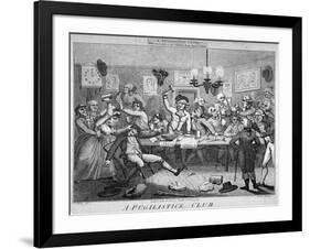 A Pugilistick Club..., 1789-John Barlow-Framed Giclee Print