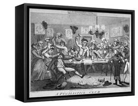 A Pugilistick Club..., 1789-John Barlow-Framed Stretched Canvas