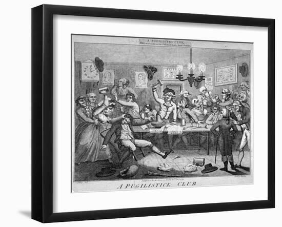 A Pugilistick Club..., 1789-John Barlow-Framed Giclee Print