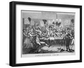 A Pugilistick Club..., 1789-John Barlow-Framed Giclee Print