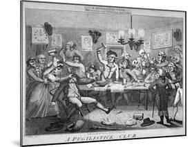 A Pugilistick Club..., 1789-John Barlow-Mounted Giclee Print