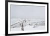 A puja adorned with prayer flags on Khumbu glacier, Everest Base Camp, Khumbu, Nepal, Himalayas-Alex Treadway-Framed Photographic Print