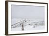 A puja adorned with prayer flags on Khumbu glacier, Everest Base Camp, Khumbu, Nepal, Himalayas-Alex Treadway-Framed Photographic Print