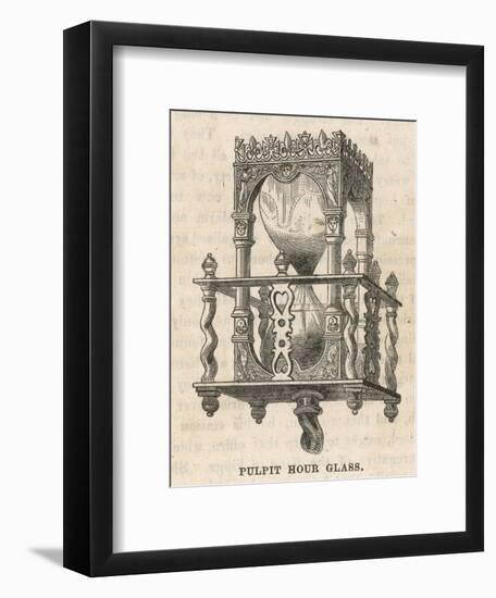 A 'Pulpit' Hourglass-null-Framed Art Print