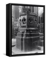 A Pulpit in Westminster Abbey, London-Frederick Henry Evans-Framed Stretched Canvas