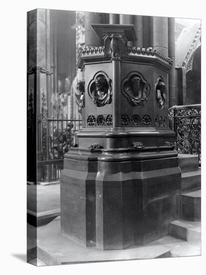 A Pulpit in Westminster Abbey, London-Frederick Henry Evans-Stretched Canvas