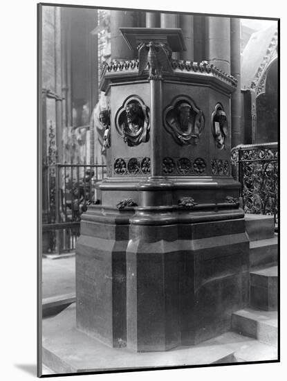 A Pulpit in Westminster Abbey, London-Frederick Henry Evans-Mounted Photographic Print