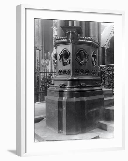 A Pulpit in Westminster Abbey, London-Frederick Henry Evans-Framed Photographic Print